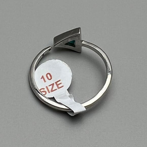 Bomb Party Follow Your Arrow Genuine Blue Apetite Quartz Stone Size 10 Ring - Picture 7 of 8